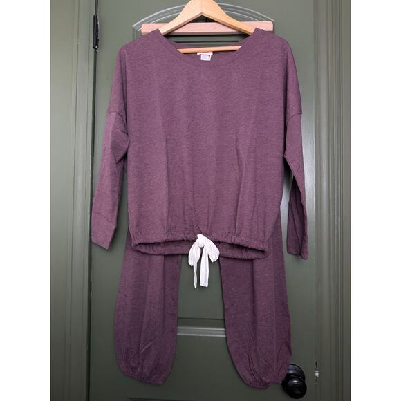 NWT Eberjey Gisele TENCEL Modal Slouchy PJ Pajama Set Dusty Grape Purple Small - Picture 1 of 8